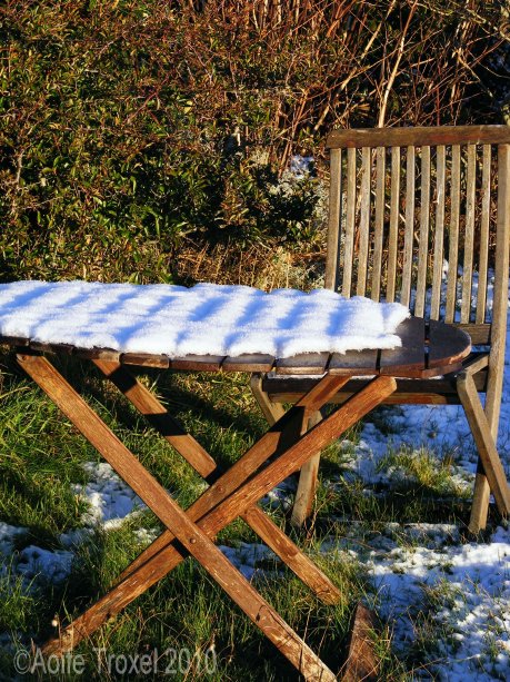 Table Under Snow